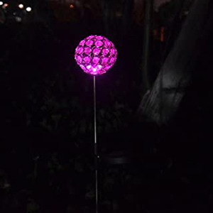 Lámpara Solar de Jardín con Esfera de Cristal, Lámpara LED para Exteriores, Resistente al Agua, Iluminación Decorativa de Energía Solar - Product Image 4