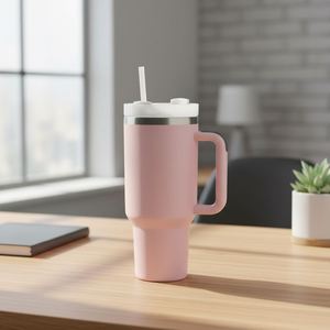 Vaso Térmico Tumblr Morado de 20oz, 30oz, 40oz, Personalizado con Logotipo, Botella Térmica de Acero Inoxidable con Aislamiento al Vacío - Product Image 2