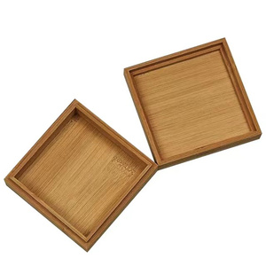 Scatola Portaoggetti in Legno di Bambù Ecologica Incisa con Coperchio Personalizzabile per Regali di Nozze - Product Image 2