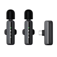 Microphone Lavalier Sans Fil SE83 2.4G Mini Micro Cravate Anti-Bruit Un-à-Deux pour iPhone Android Vlog Diffusion en Direct