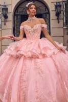 Robe de bal épaules dénudées NYA00129 en tulle bouffant magnifique pour l'été, idéale pour les Quinceañeras ou les Sweet 15/16 (Vestido De XV)