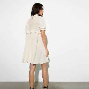 Vestido Blanco al por Mayor OEM, Vestidos Plisados para Mujer, Vestido Casual de Punto para Mujer - Product Image 4