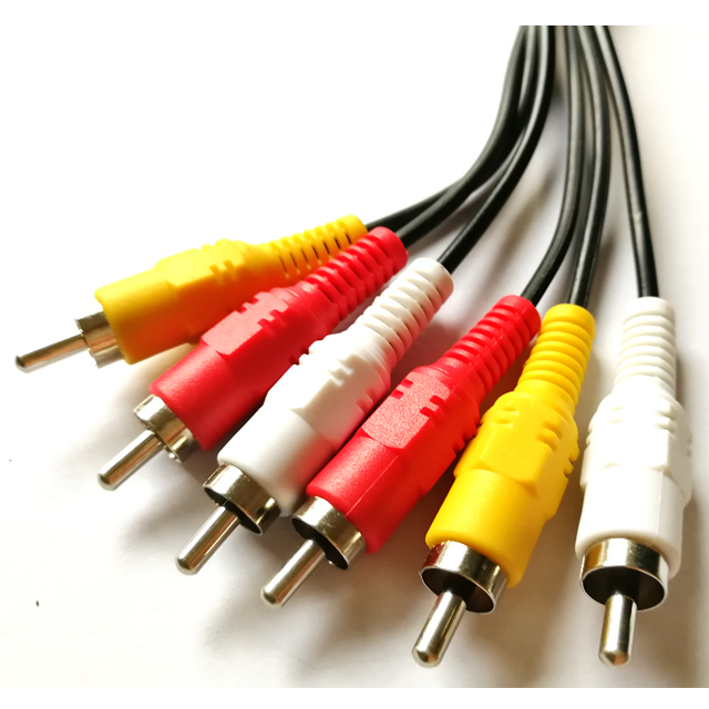 HD 3RCA to 3RCA Audio Video AV Cable for DVD/TV/Amplifier 1.5m