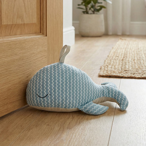 Tope de puerta decorativo de tela con forma de ballena, bonito adorno de animal, a prueba de viento, anticolisión, para suelo, necesidad doméstica - Product Image 1