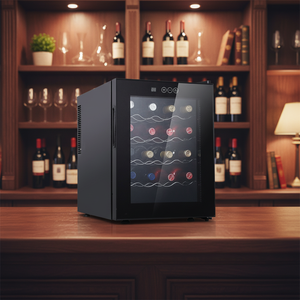 46L 20 Şişelik Şarap Dolabı Şarap Soğutucu Ev Barı Kırmızı Beyaz Şarap Saklama Ünitesi - Product Image 2