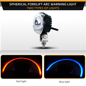 Ống kính hình cầu ARC xe nâng <span class=keywords><strong>LED</strong></span> cảnh báo ánh sáng độ sáng cao an toàn khu vực ánh sáng màu đỏ DC 10-80V kho AGV màu xanh tín hiệu ánh sáng - Product Image 4