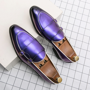 Nouvelles Chaussures Décontractées à Enfiler Grande Taille pour Hommes, Mocassins Pointus en Cuir PU de Marque pour Hommes - Product Image 4