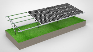 Sistema de soporte de suelo de pila de un solo polo, estructura de montaje Solar ajustable, sistema de montaje de tierra de instalación de seguimiento - Product Image 2