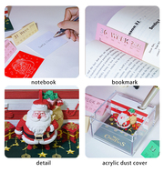 Meilleures ventes Décoration de bureau à domicile Table de bureau 3D Sticky Notes 2026 Xmas 3D Calculator avec stylo et bloc-notes