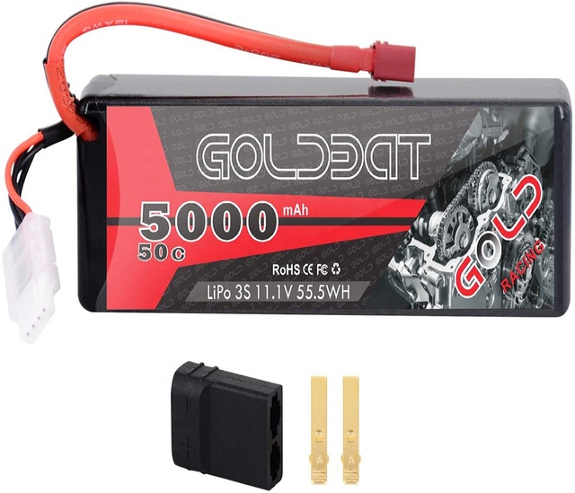 Wholesale Rechargeable GOLDBAT Hardcase 3S 5000mAh 50C 11.1V RC Car/Truck/Off-road Vehicle Toys Rechargeable LiPo Battery Pack