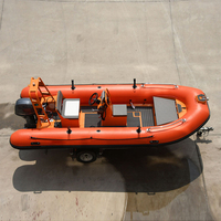 16ft Aluminium RIB 480 V Coque Aluminium Décortiqué Nervure Bateau Gonflable RIB Pêche Canot Bateaux Ponton Avec CE Certifié