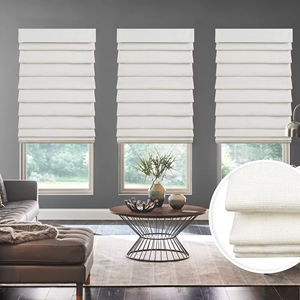 Persianas Romanas SAMADHI con Control Eléctrico Inalámbrico, Persianas Inteligentes Opacas de Tamaño Personalizado, Persianas Romanas Plisadas con Control Eléctrico Inalámbrico - Product Image 1