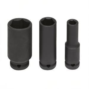 Jeu de douilles à chocs longues Fervi, 3 pièces, 10 mm, 12 mm, 14 mm, outil à embout profond - Product Image 2