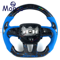 Volant en fibre de carbone avec LED personnalisées pour Dodge, accessoires pour voitures Dodge Charger Challenger Hellcat SRT RT 392 Scat-pack
