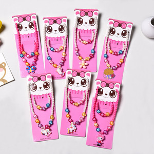 Juego de Joyería para Niñas, 2 Piezas, Collar y Pulsera con Diseño de Unicornio, Mariposa y Cerdito, Venta al por Mayor - Product Image 1