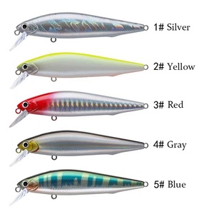 Señuelo de pesca Stock Sinking Minnow 5g-14g, para toda la profundidad, altamente reflectante, de lanzado largo, cebo duro con 3 ojos 3D para perca, mandarina, lubina y pez cola roja. - Product Image 4
