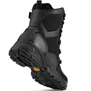 Bottes tactiques imperméables noires TSB105 HBPT10 avec fermeture éclair latérale, haute qualité pour des activités spéciales confortables et en plein air - Product Image 3