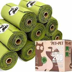 Bolsas para excremento de perro impresas, 100% a prueba de fugas, biodegradables, sin perfume, ecológicas y desechables para animales pequeños, en oferta. - Product Image 4
