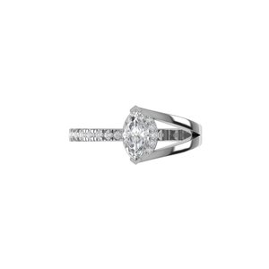 Vintage Style Marquise Cut Lab Grown <b>Diamond</b> <b>Ring</b> 925 Silver 9kt, 14kt, 18kt Gold <b>Rings</b> for Women's Jewelry - Product Image 4