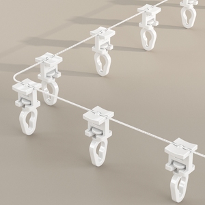 Rail de <span class=keywords><strong>rideau</strong></span> de pli de vague de haute qualité en aluminium de rail de <span class=keywords><strong>rideau</strong></span> de pli d'ondulation en forme de S en gros avec la <span class=keywords><strong>barre</strong></span> silencieuse de <span class=keywords><strong>PVC</strong></span> - Product Image 4