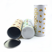 Emballage en tube en papier hermétique pour céréales, matériau en papier, boîte de petit-déjeuner pour céréales, contenant d'emballage pour céréales