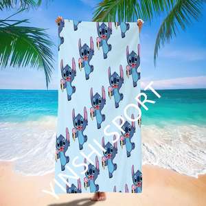 Vente chaude personnalisé points serviette de plage enfants nager serviettes de bain pour enfants émission de télévision cadeau pour garçons filles - Product Image 1