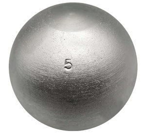 Pallone da <span class=keywords><strong>lancio</strong></span> NO.1 ad alta potenza in acciaio al carbonio zincato, pallone da <span class=keywords><strong>lancio</strong></span> in ferro per esterni, in metallo fuso argentato - Product Image 1