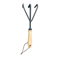 3 pezzi di alta qualità Mini giardino strumento a mano da giardino con manico in legno pala rastrello pala