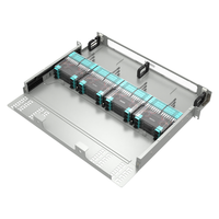 1U 19 pouces 192CORE LC-SJS/MPO FTTH fibre optique ODF panneau de brassage avant arrière conception mobile montage en rack 1U 19 pouces 192CORE fibre optique