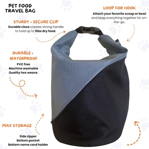 <span class=keywords><strong>Sac</strong></span> à dos personnalisé QQgift pour nourriture pour chien, grande capacité, en polyester, conteneur portable pour croquettes, pour la maison, la garderie, les voyages en voiture - Product Image 2