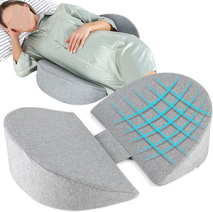 <span class=keywords><strong>Almohada</strong></span> de <span class=keywords><strong>Embarazo</strong></span> Ajustable de Espuma Viscoelástica con Funda Extraíble Antibacteriana para Soporte de Vientre, Cuello y Piernas - Product Image 1