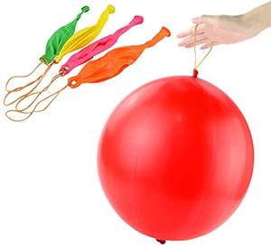 Pasokan MOQ rendah 18 inci balon lateks pukulan <span class=keywords><strong>neon</strong></span> besar bayi dengan pita karet pegangan balon pukulan - Product Image 3