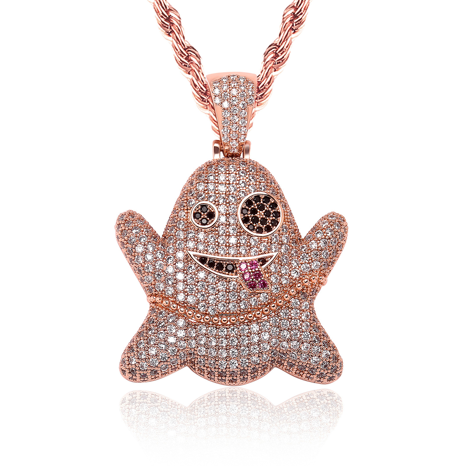 Rose gold (default included 24-inch twist chain)