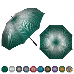 Paraguas de Golf Personalizado Semiautomático con Degradado Sunburst de 60 Pulgadas, Doble Toldo, Resistente al Viento, para Eventos Deportivos de Equipo - Product Image 1