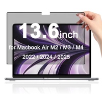 Filter Privasi Bingkai Cetak Sutra 2 Arah 22.5 °   Film Layar Anti Gores Anti UV untuk Laptop Macbook Air 13.6 inci A3113