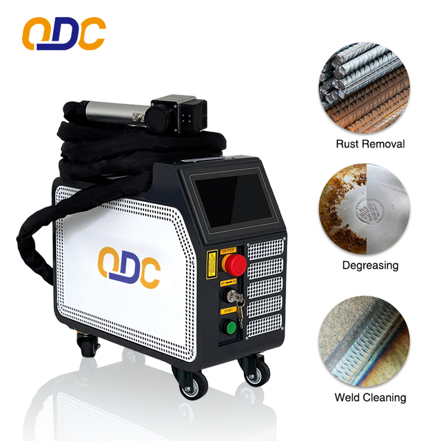 Handheld 100W Fiber Laser Cleaning Machine for Rust Removal, Portable Pulse Laser Rust Remover Tool for Metal Surface