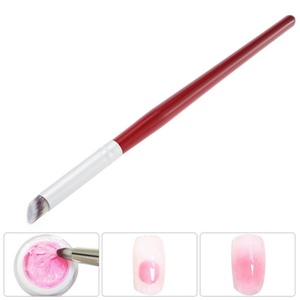 แปรงแต่งเล็บไล่สี ด้ามไม้เรดวูด ขนแปรงสังเคราะห์ พร้อมด้ามจับอะลูมิเนียมหนา - Product Image 5