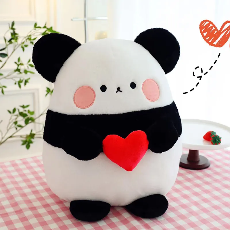 Bán buôn tùy chỉnh 20cm con món quà tình yêu Panda mềm Thú nhồi bông đồ chơi sang trọng