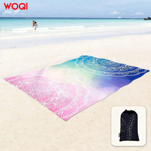 เสื่อโยคะ WOQI หนา 6 มม. พับได้ กันลื่น ซับแรงกระแทก สำหรับออกกำลังกายที่บ้าน ใช้ในร่ม เหมาะสำหรับทุกเพศทุกวัย ลายดอกไม้ - Product Image 2
