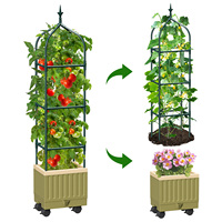 Vente en gros kit de jardinière surélevée pour légumes en plastique PP de qualité alimentaire, assemblage facile, entrepôt aux États-Unis