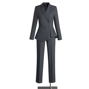 Women's Suit <b>Set</b> 2024 New Style Professional Attire <b>Office</b> Lady Three Quarter Sleeve Polyester Anti-Wrinkle Autumn Wear - Product Image 4
