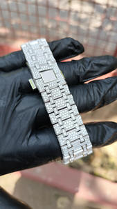 Moissanite นาฬิกาผู้ชายสไตล์สปอร์ต/แฟชั่นสุดหรูเพชรหน้าปัดแก้วสไตล์ธุรกิจชั้นสูงสุดสุดหรู - Product Image 4