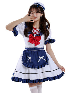 <span class=keywords><strong>Disfraz</strong></span> <span class=keywords><strong>de</strong></span> Cosplay <span class=keywords><strong>de</strong></span> sirvienta <span class=keywords><strong>de</strong></span> Anime japonés para <span class=keywords><strong>mujer</strong></span>, uniforme marino Sexy, traje <span class=keywords><strong>de</strong></span> sombrero, nuevo vestido <span class=keywords><strong>de</strong></span> marinero Lolita para fiestas <span class=keywords><strong>de</strong></span> Halloween - Product Image 2