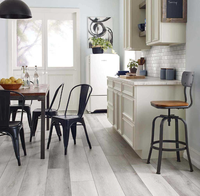 Plancher en vinyle gris de luxe 12 * 12 * Carrelage en vinyle à coller Super résistant à l'usure et imperméable Autocollant de sol en vinyle