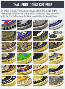 Custom Logo Gegraveerd Metaal 3d Vergulde Uitdaging Munt Sleutelhanger Luxe Munt Sleutelhanger Voor Graveren - Product Image 2