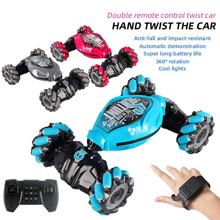 New 3 Colors Remote Control Twist Car Hand Controlled Rotation 360 4wd Drift Gesture Sensing Rc Stunt Car For Boys Adults