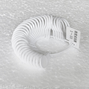 Outil de mesure de taille de bague en plastique pour la fabrication de bagues, tailles 1 à 33, outils et équipement de bijouterie ronds - Product Image 3