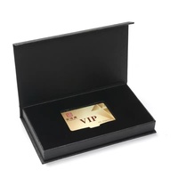 Boîtes en papier pour cartes magnétiques rouges, nouveau design, logo personnalisé imprimé, NFC, emballage de cartes cadeaux VIP, rangement professionnel