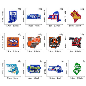 Patch brodé en polyester avec logo d'équipe de football populaire 2026, pailleté, 7 cm, thermocollant et adhésif pour chaussures, chapeaux et vêtements - Product Image 2