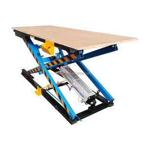 160kg Pneumatic Scissor Lifting Table for Sofa Production Use